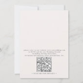 Invitation Boho Tropical FLoral Elegant Chic QR Code Wedding (Dos)