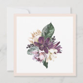 Invitation Boho Tropical Pink Parrot Floral 60e anniversaire (Dos)