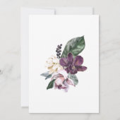 Invitation Boho Tropical Purple Parrot 40e anniversaire (Dos)