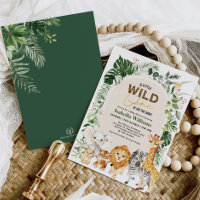 Boho Tropical Wild Party Animaux Baby showers garç