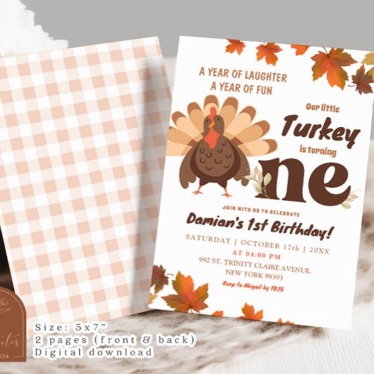 Invitation Boho Turquie premier enfant