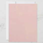 Invitation Boho Twin rose et blanc Baby shower Citrouille (Dos)