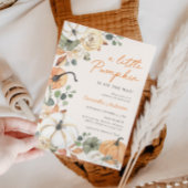 Invitation Boho Un Baby shower Floral Un Peu Citrouille