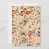 Invitation Boho Un Petit Baby shower De Fille Fleur sauvage (Dos)