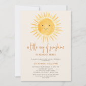 Invitation Boho Un petit rayon de soleil Baby shower (Devant)