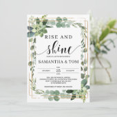 Invitation Boho verdure feuillage de succulente lever et bril (Debout devant)