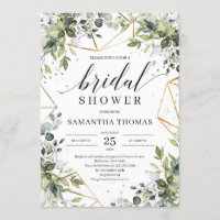 Boho verdure feuillage feuille cadre or nuptiale