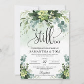 Invitation Boho verdure succulent eucalyptus nous faisons enc (Devant)