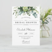Invitation Boho verdure succulent florale eucalyptus maridal (Debout devant)