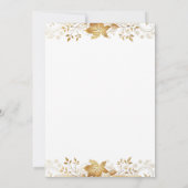 Invitation Boho Vintage Feuille Russe Automne Terracotta Mari (Dos)