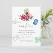 Invitation Boho Voyageant De Miss À Mme Fête des mariées (Debout devant)