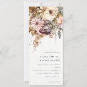 Invitation Boho Watercolor Automne Automne Floral Bunal Maria (Devant)