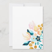 Invitation Boho Watercolor Floral Modern Engagement Party (Dos)