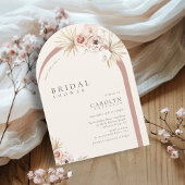Invitation Boho Watercolor Floral Photo Arch Bridal Shower