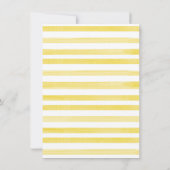 Invitation Boho Watercolor Lemon Blossom Wreath Fête des mari (Dos)