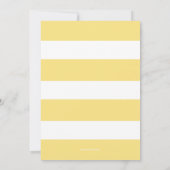 Invitation Boho Watercolor Lemon Wreath Fête des mariées (Dos)