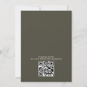 Invitation Boho Watercolor Mountain Budget QR code Wedding (Dos)