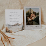 Invitation Boho Watercolor Mountain Wedding Enregistrer La Da<br><div class="desc">Il s'agit d'un mariage de montagne enregistrer l'invitation à la date avec une belle scène de chute d'aquarelle de montagne et un élégant appariement de police. Modifiez la plupart des* mots et toutes les couleurs sauf la couleur de la scène de montagne aquarelle. * les mots "et" et "réception à...</div>