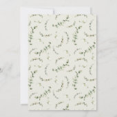 Invitation Boho Watercolor Overalls Eucalyptus Baby shower (Dos)