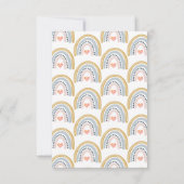 Invitation Boho Watercolor Rainbow Baby shower (Dos)