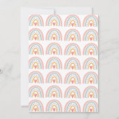 Invitation Boho Watercolor Rainbow Baby Shower Girl (Dos)