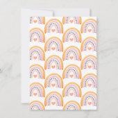 Invitation Boho Watercolor Rainbow Girl Baby shower (Dos)