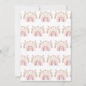 Invitation Boho Watercolor Rainbow Sunshine Baby shower (Dos)