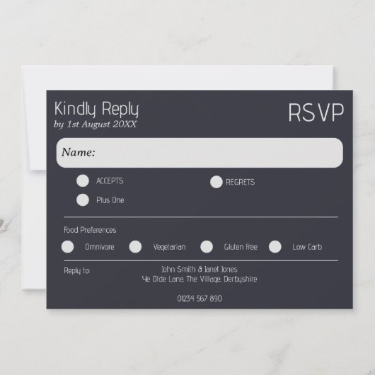 Invitation Boho Wedding RSVP (Dos)