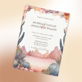 Invitation Boho Western Canyon Mexicain Cactus Desert