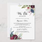 Invitation Boho Whimsical De Luxe Nous Faisons De Nouveau Vow (Devant)