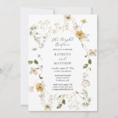 Invitation Boho Whimsical fleur sauvage Moderne La Nuit Avant (Devant)