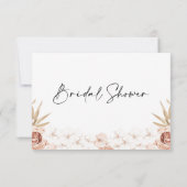 Invitation Boho White Orchards Palm Leaf Fête des mariées  (Dos)