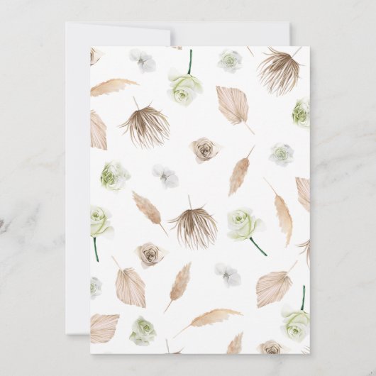 Invitation Boho Wild One Baby shower (Dos)