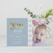 Invitation Boho Wild One | Première fête d'anniversaire (Debout devant)
