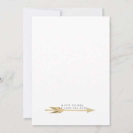 Invitation Boho Wild One | Première fête d'anniversaire (Dos)