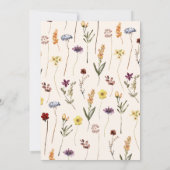 Invitation Boho Wild & Onederder Fleur sauvage Rainbow Annive (Dos)