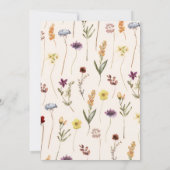 Invitation Boho Wild & Onederful Wildflower Rainbow Birthday (Dos)