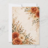 Invitation Boho Wild Terracotta Garden Save the Date (Dos)