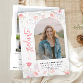 Invitation Boho wildflower arch photo graduation party