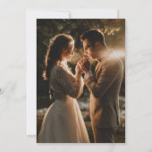 Invitation Boho Wildflower Beige Photo Garden Wedding (Dos)