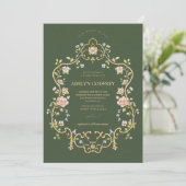 Invitation  Boho Wildflower Bridal Shower (Debout devant)