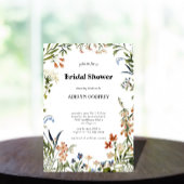Invitation Boho Wildflower Bridal Shower minimal