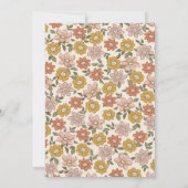 Invitation boho Wildflower for girl Birthday (Dos)