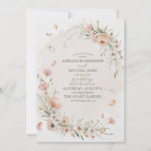 Invitation Boho Wildflower Garden Wedding (Devant)