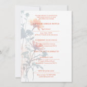 Invitation Boho Wildflowers Bunch Photo Modern Arch Photo (Dos)
