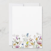Invitation Boho Wildflowers ENREGISTRER la DATE (Dos)