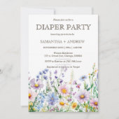 Invitation Boho Wildflowers Fête de Lange Modèle (Devant)