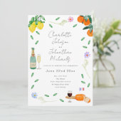 Invitation Boho Wine & Cheese Engagement Party (Debout devant)