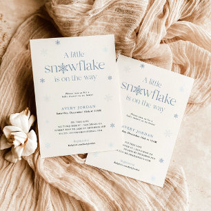 Invitation Boho Winter Baby Shower Pays des merveilles des