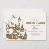 Invitation Boho Winter Onederland Anniversaire (Devant)
